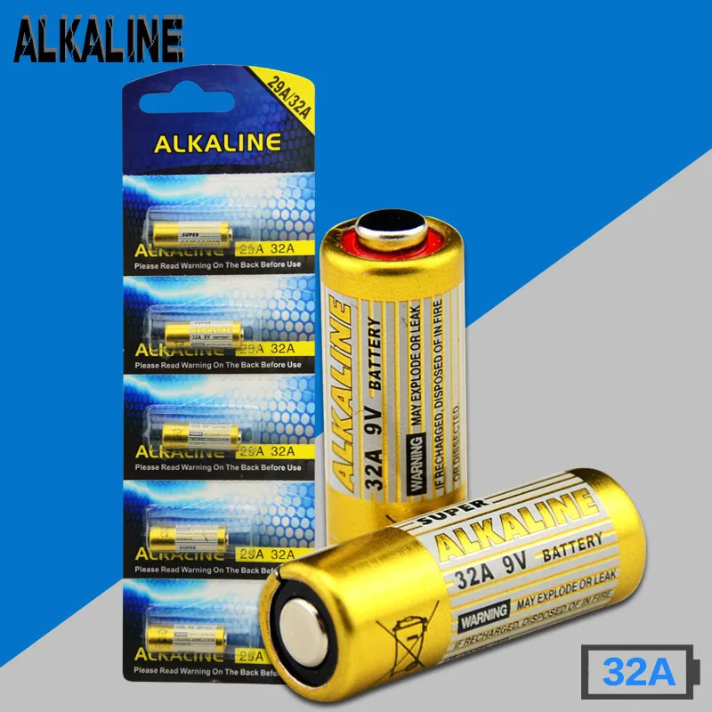 

Щелочная батарея для дверного звонка, 29A 32A 9V L822, 10 шт./лот