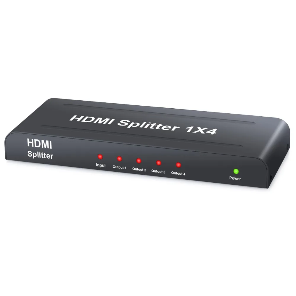 (Отправка от нас) Proster 1X4 HDMI сплиттер Поддержка 3D 1 вход 4 Выход 1080p 1x4 дистрибьюторы