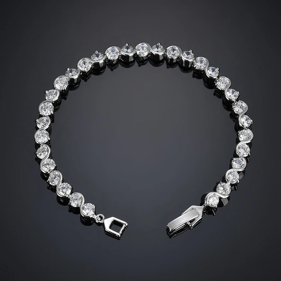 Распродажа 11 модные бренды кубический циркон теннисные Braclets для невесты