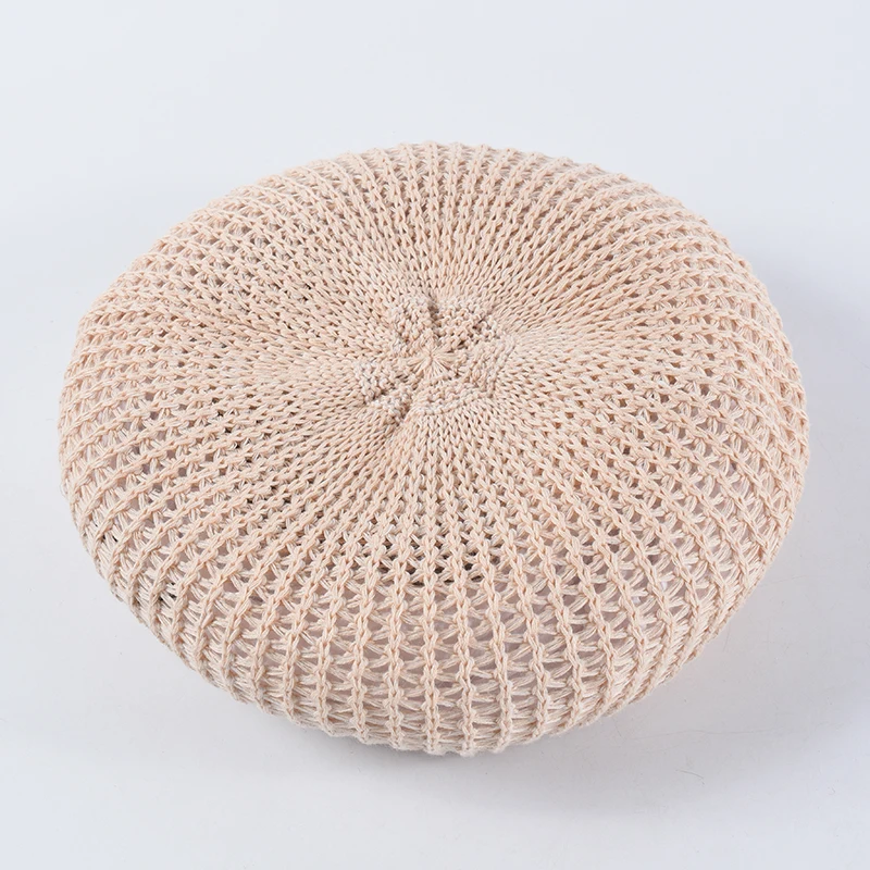 ROSELUOSI женские весенне-летние береты шапка Дамский однотонный вязаный берет Bonia