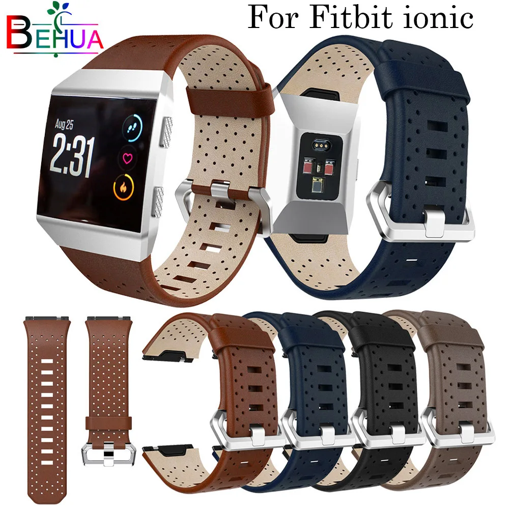 Спортивный ремешок для Fitbit Ionic сменный аксессуар из перфорированной кожи часов