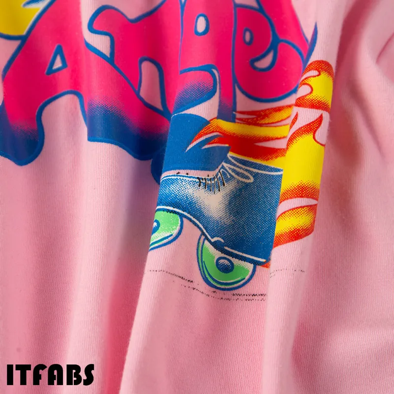 Женская Пляжная футболка с коротким рукавом облегающая укороченная принтом топы