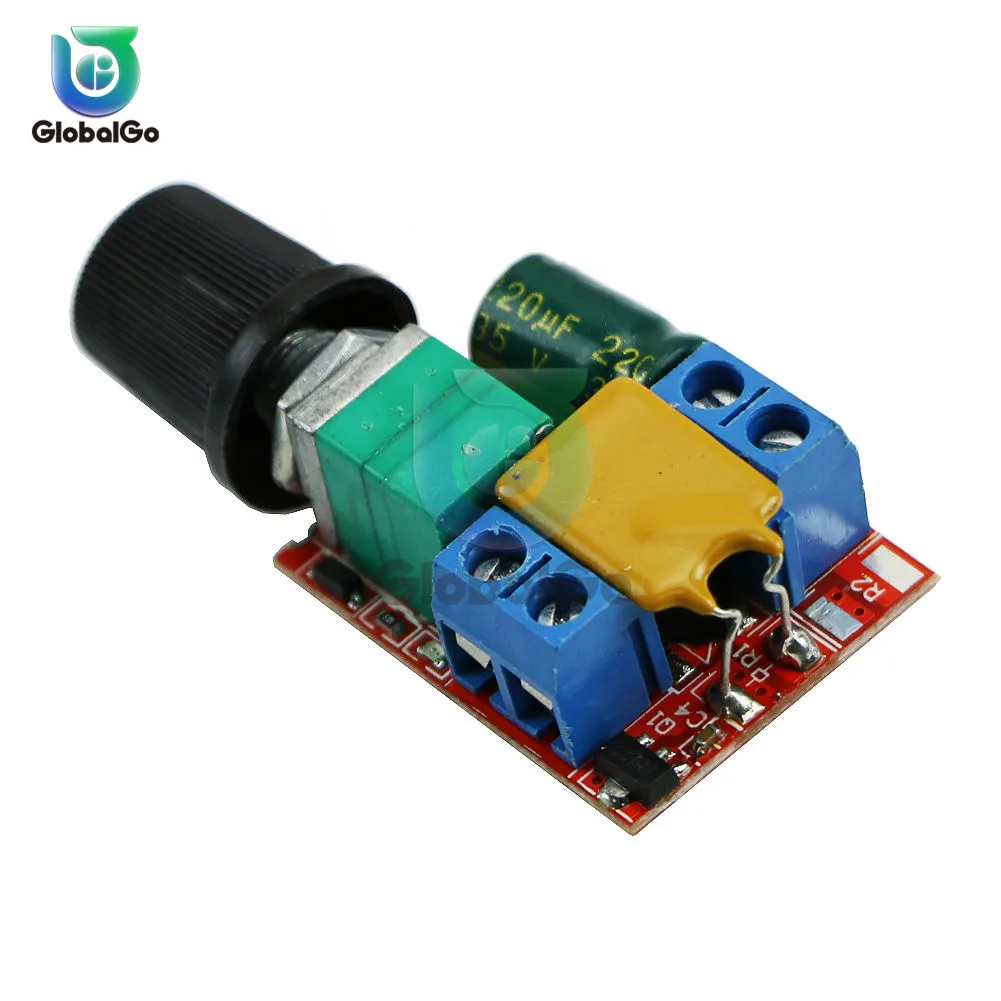 10pcs/Lot Electrical Motor Speed Controller Module 3-35V 12V 24V PWM DC Control Regulator Adjustable Switch LED Fan | Обустройство