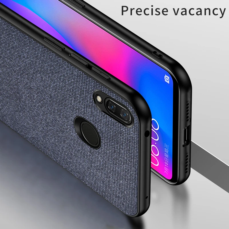 Для Xiaomi redmi note 7 Чехол из ткани Жесткий PC задняя крышка для Note Pro оригинальный