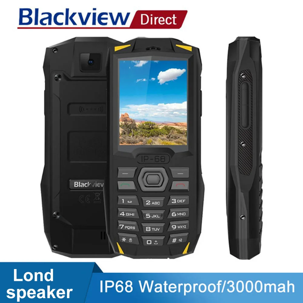 Blackview BV1000 IP68 влагостойкий и ударопрочный прорезиненный мобильный телефон 2 4 &quotFM