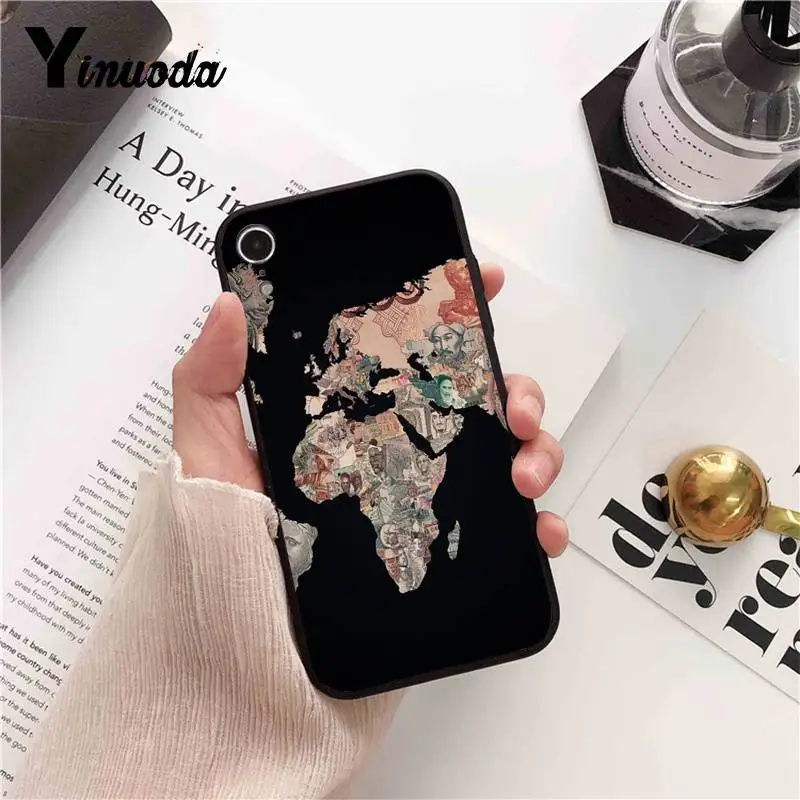 Чехол для мобильного телефона Yinuoda World Map iPhone 8 7 6 6S 6Plus X XS MAX 5 5S SE XR 10 11 pro max | Чехлы