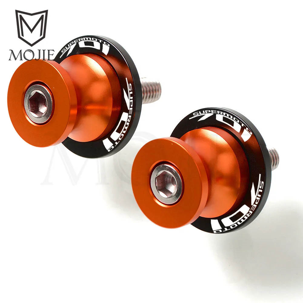 OR 8mm 701Supermoto Для Husqvarna 701 Supermoto- мотоциклетный маятник Катушки слайдер задний маятник Swingarm крышка Подставка винты Paddock - Цвет: OR 8mm 701Supermoto