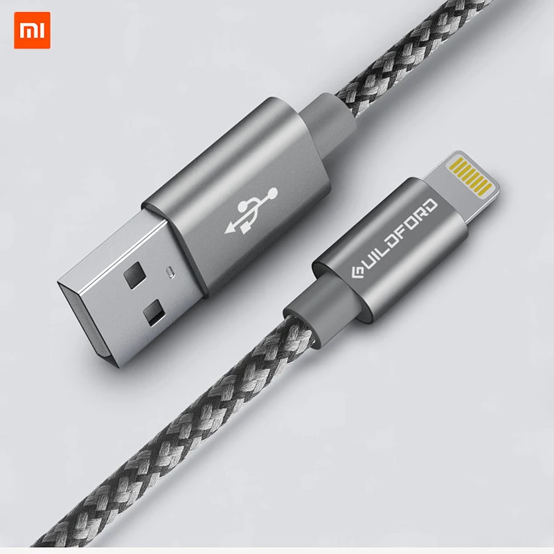 Оригинальный кабель Xiaomi для iPhone передачи данных быстрой зарядки X XS MAX 8 7 6 6S 5 iPad mini