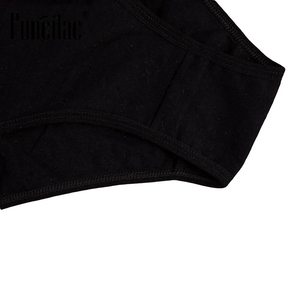 FUNCILAC женские хлопковые эластичные бикини трусики нижнее белье сексуальные