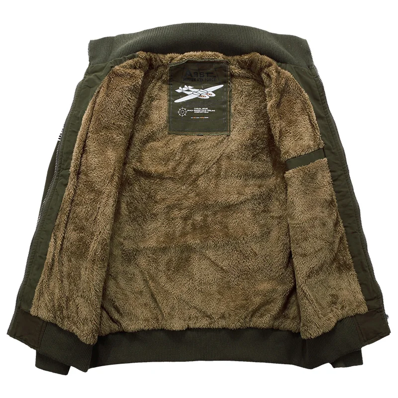 2018 теплая зимняя флисовая Курточка бомбер Для мужчин Повседневное ветровка