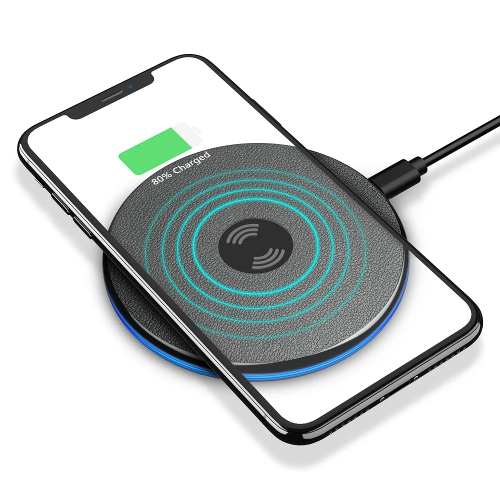 KISSCASE Qi Беспроводное зарядное устройство для samsung S10E S8 S10 Plus Note 9 5 8 S6 Edge Быстрая зарядка для huawei P30 pRO mate 20 зарядное устройство