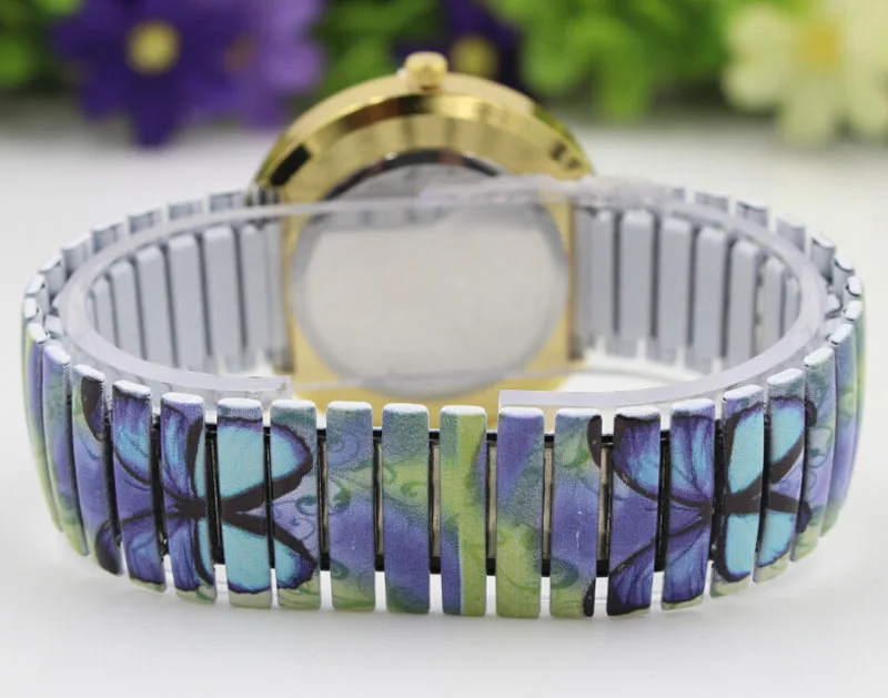 Женские часы с синей бабочкой кварцевые montre femme para mujer zegarki damskie браслет reloj bayan kol