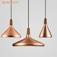 nordic modern led retro pendant lights pendant lamps copper hanglamp aluminum luminaria for living room kitchen light fixtures