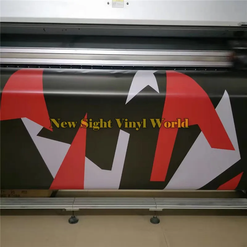 Элитная красная камуфляжная виниловая пленка для кузова автомобиля без