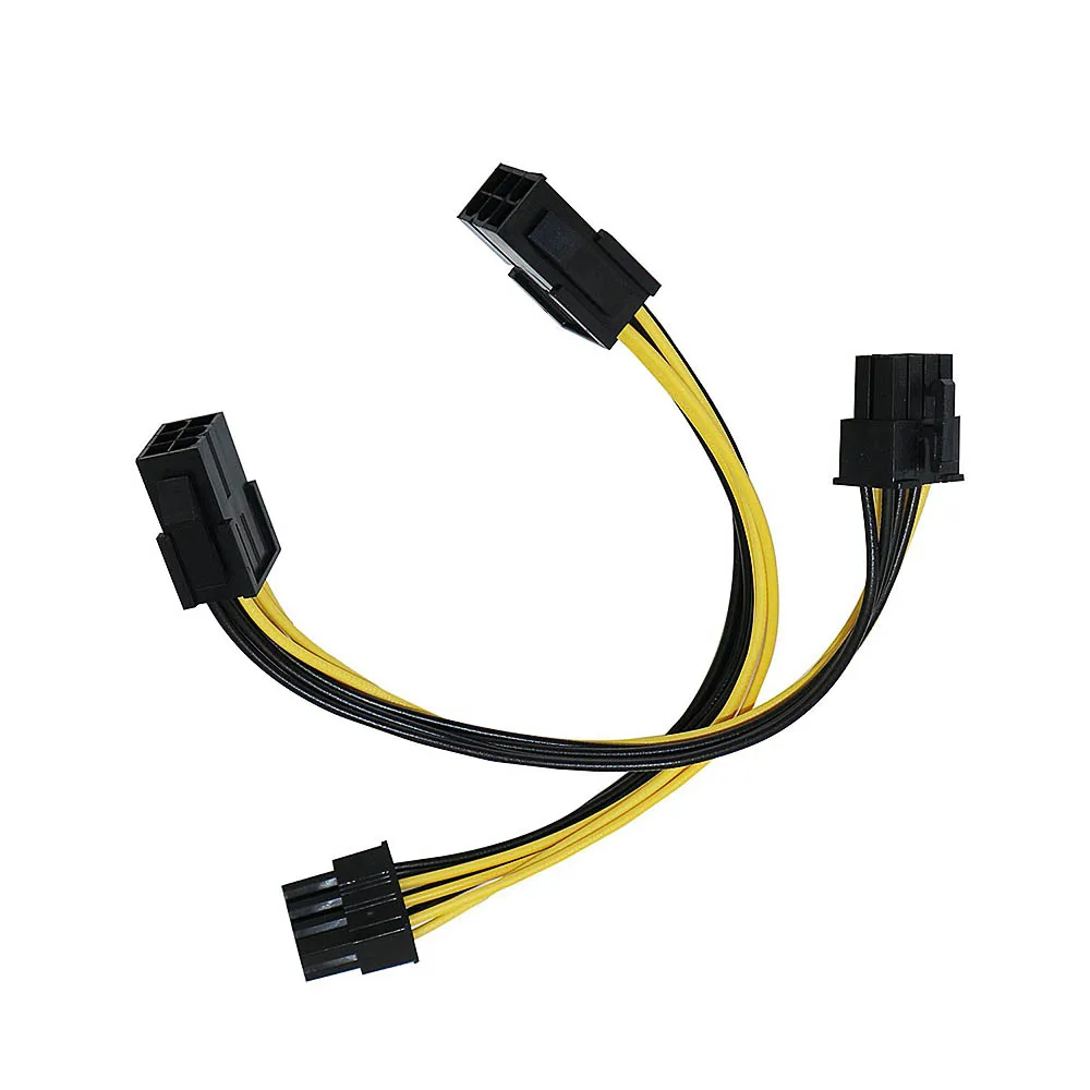 10 шт. 6 Pin Feamle к 8 Male PCI Express кабель преобразователя питания ЦП видеокарта PCIE