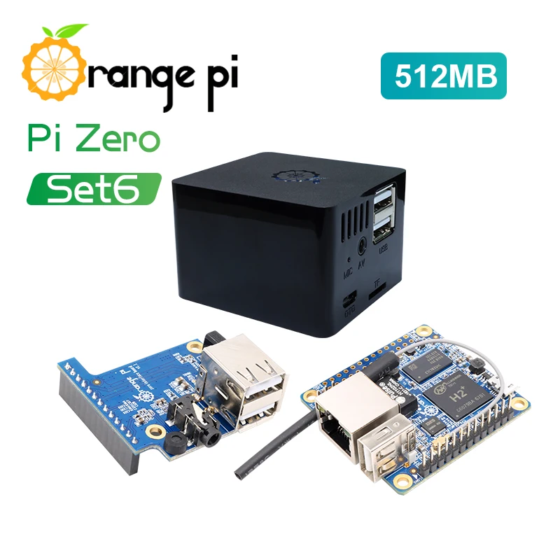 Orange Pi Zero 512 МБ + плата расширения черный чехол запуск Android 4 Ubuntu изображение Debian|orange