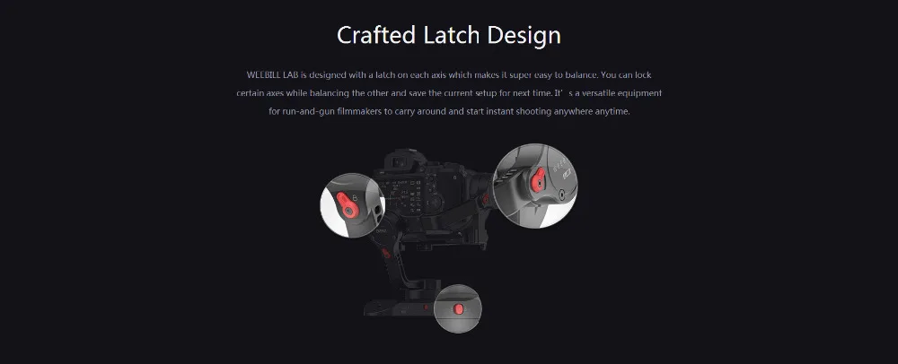 ZHIYUN Weebill лаборатории 3 оси ручной Gimbal беззеркальных Камера портативный стабилизатор с шарнирным механизмом для sony A7R3 A7S2 A7M3 A6300 A6500 GH5