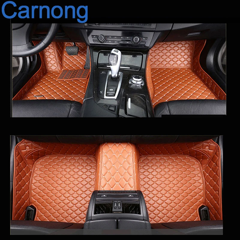 Carnong автомобильный напольный коврик кожаный для Land Rover LR3 5 seat 2010-2015 левое колесо