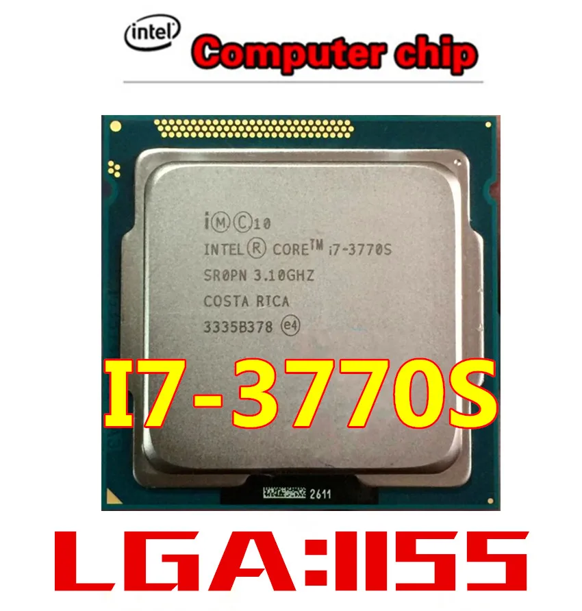 Intel Core i7 3770S 3770 s ЦП процессора 65 Вт LGA 1155 100% работает должным образом настольный