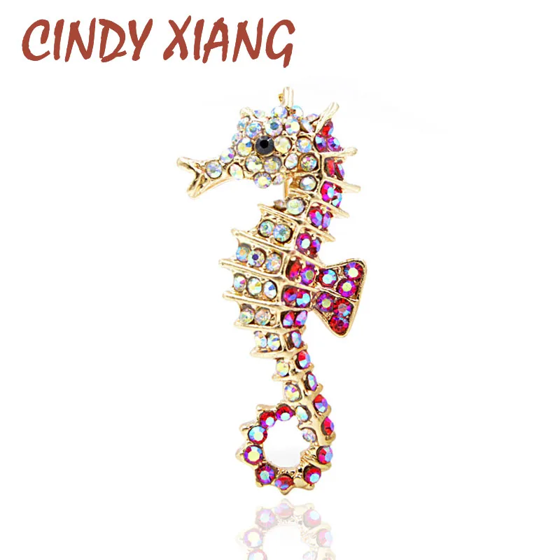 Брошь унисекс &quotМорской конек&quot CINDY XIANG украшение для женщин и мужчин с