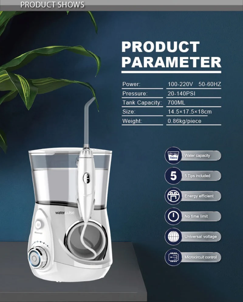 Импульс воды V660 зубные Flosser Ирригатор для полости рта Портативный водный