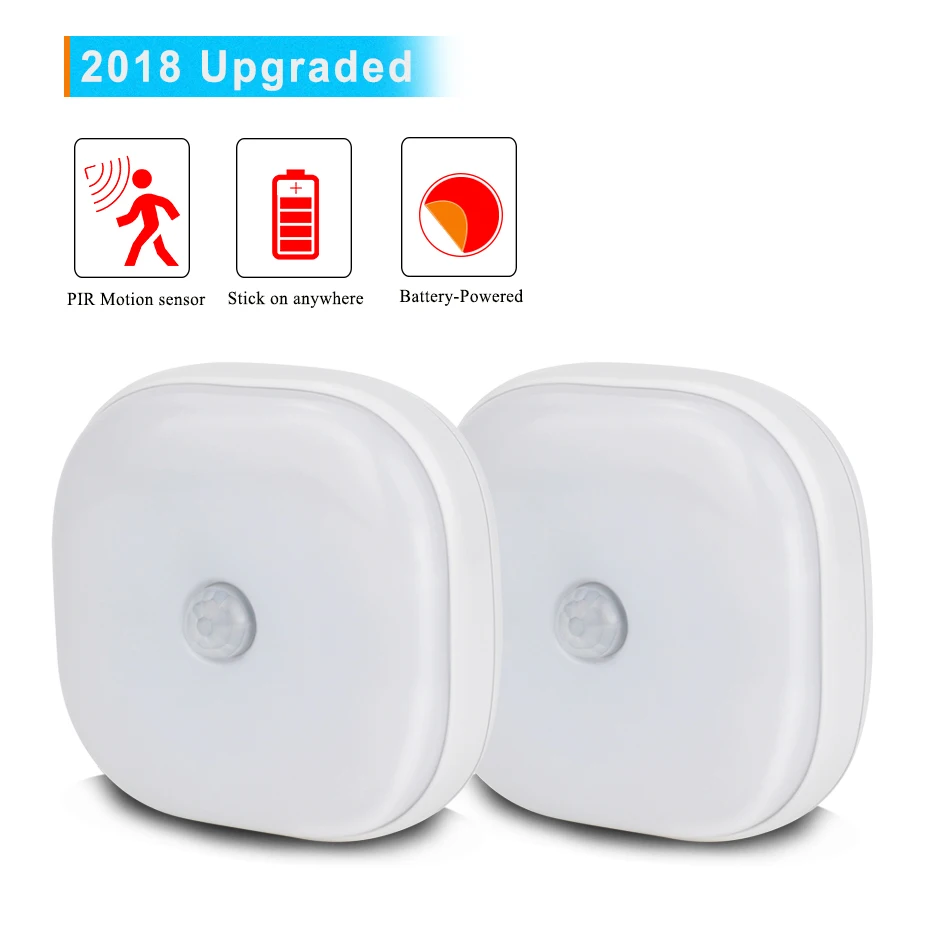 Светодиодный ночник с инфракрасным датчиком движения 10 светодиодов настенный