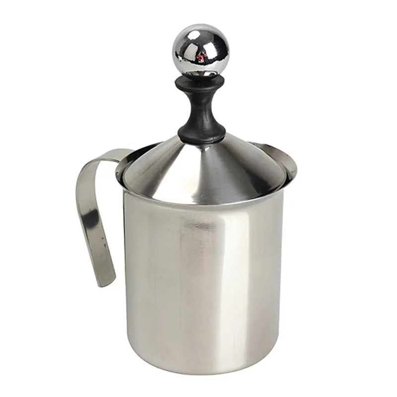 400 мл из нержавеющей стали вспениватель молока с двойной сеткой молочных кувшин