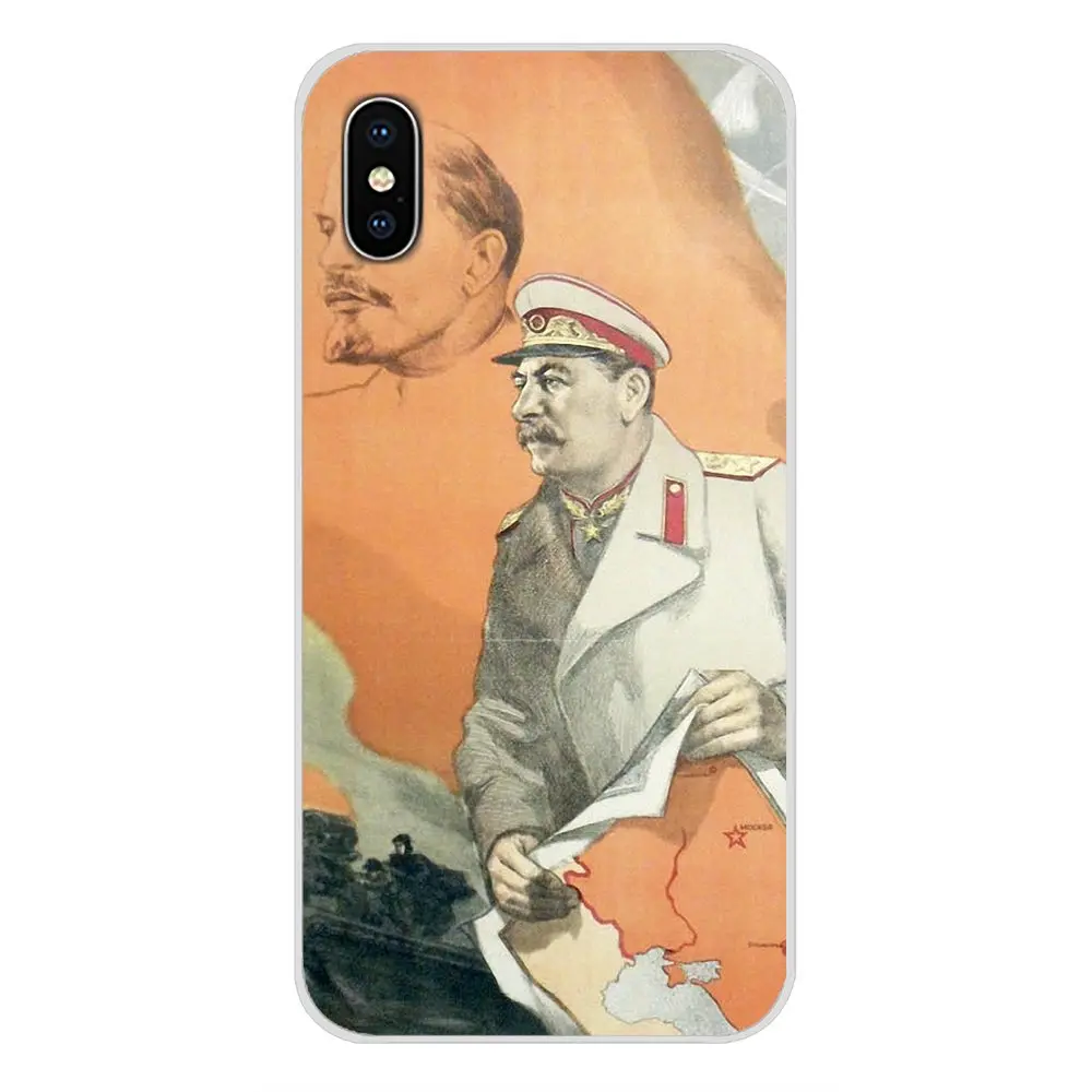 images 7 Винтажный русский Сталин СССР для Apple iPhone X XR XS MAX 4 4S 5 5S 5C SE 6 6 S 7 8 Plus ipod touch 5 6 силиконовый чехол для телефона - Цвет: images 7