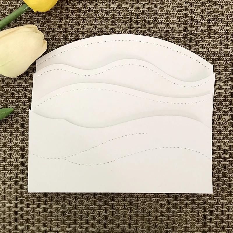 Wavy Edge Metal Cutting Dies for Scrapbooking DIY Album Embossing Folder Paper Card Maker Template Decor Stencils Crafts | Дом и сад