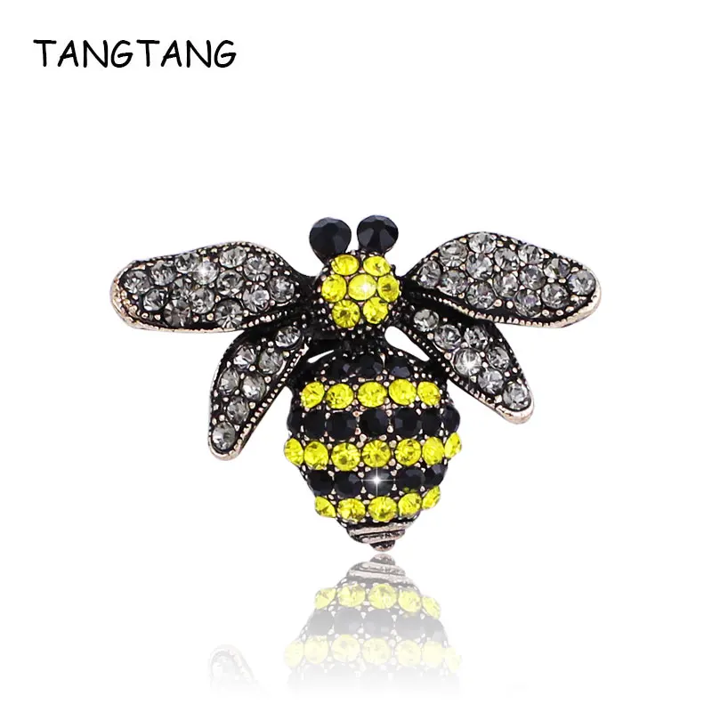 Женская Брошь в виде пчелы с кристаллами|Броши| |