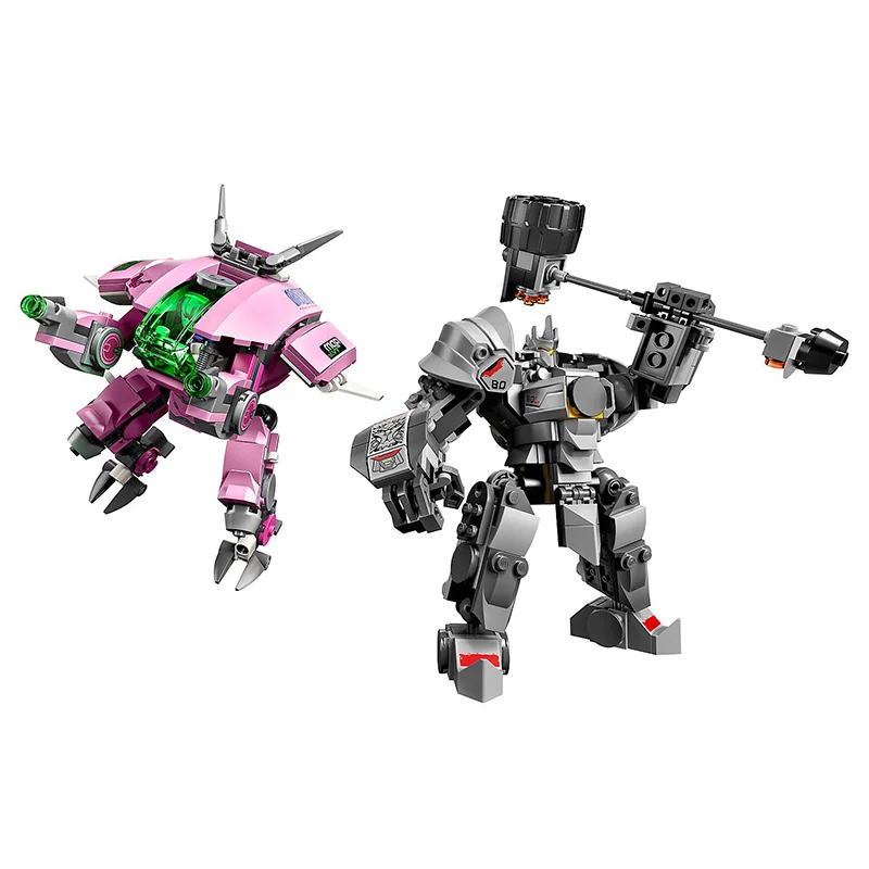 50004 совместимые игры D. Va &amp Reinhardt строительные блоки кирпичи игрушки подарки для