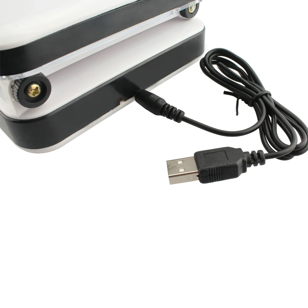 USB светодиодный Настольный светильник с регулируемой яркостью, AAA, на батарейках, Настольный светильник, 24 светодиодный s, высокая яркость, складной белый книжный светильник, для чтения, маникюра