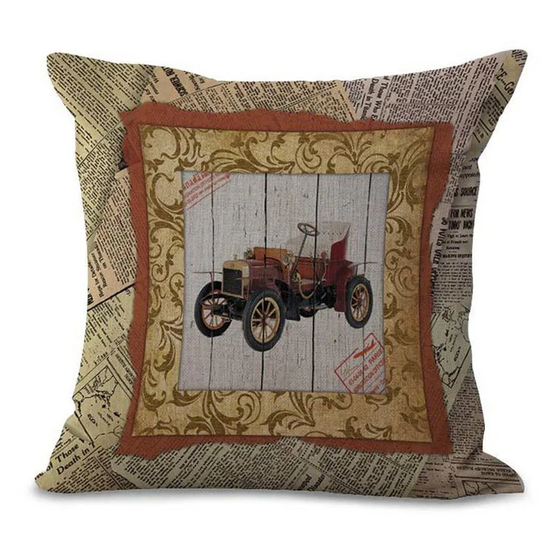 Наволочка из хлопка и льна в стиле ретро|cushion cover|decorative pillow coverspillows decorative covers |