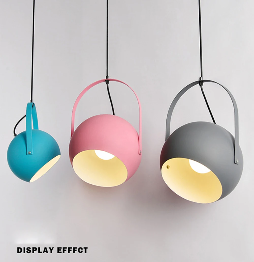 

Modern LED Pendant Lights colourful Dining-room Restaurant Pendant Lamps E27 electric Wire Home Decration Lighting fixtures