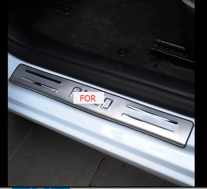 Светодиодный 4 шт./компл. Нержавеющая сталь порога Накладка для Chevrolet AVEO 2011 2012 2013