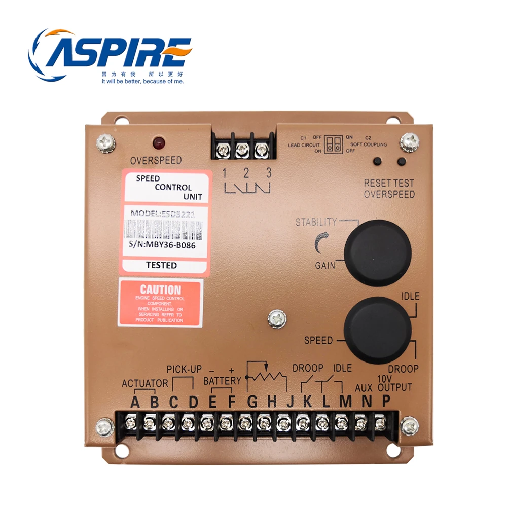 Unidade de Controle de Velocidade do Motor Diesel Gerador Velocidade Governador Esd5221 Esd 5221