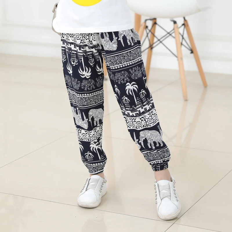 Size90 ~ 130 хлопок Шаровары в горошек для маленьких мальчиков камуфляжные брюки на
