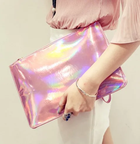 Клатчи с лазерной гравировкой для женщин дамская сумочка конверт из