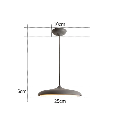 grey 250mm Современный подвесной светильник, датский художественный металлический светодиодный подвесной светильник для гостиной, подвесной светильник для кухни, подвесной светильник, скандинавский светильник - Цвет корпуса: grey 250mm