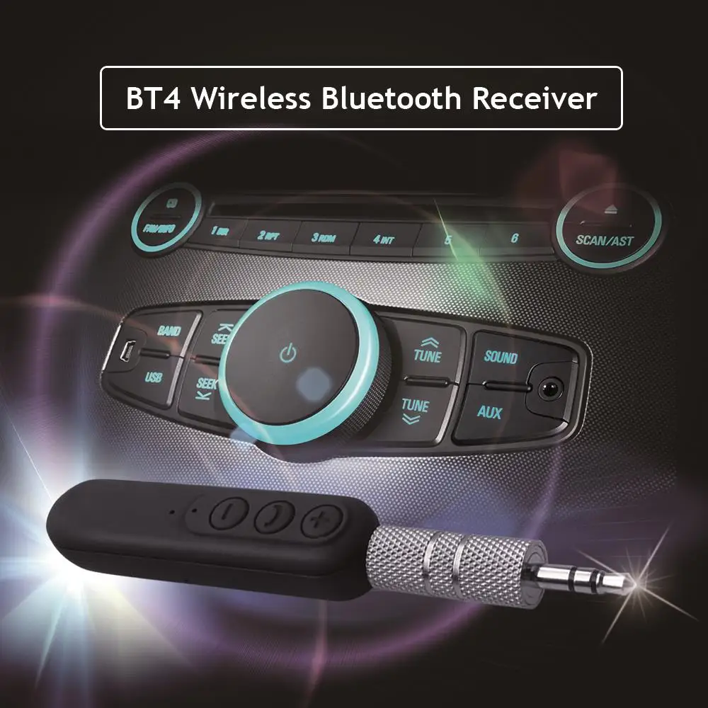 Rylybons беспроводной автомобильный Bluetooth Aux музыкальный приемник мм 3 5 аудио