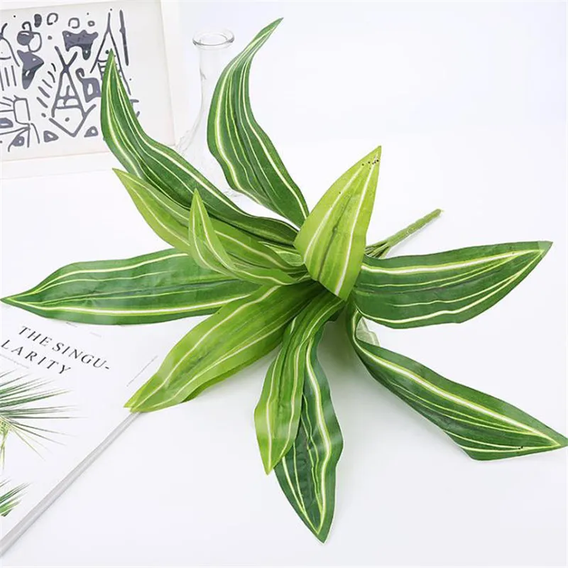 Искусственные цветы зеленые листья растения 1 шт. искусственные зеленая трава