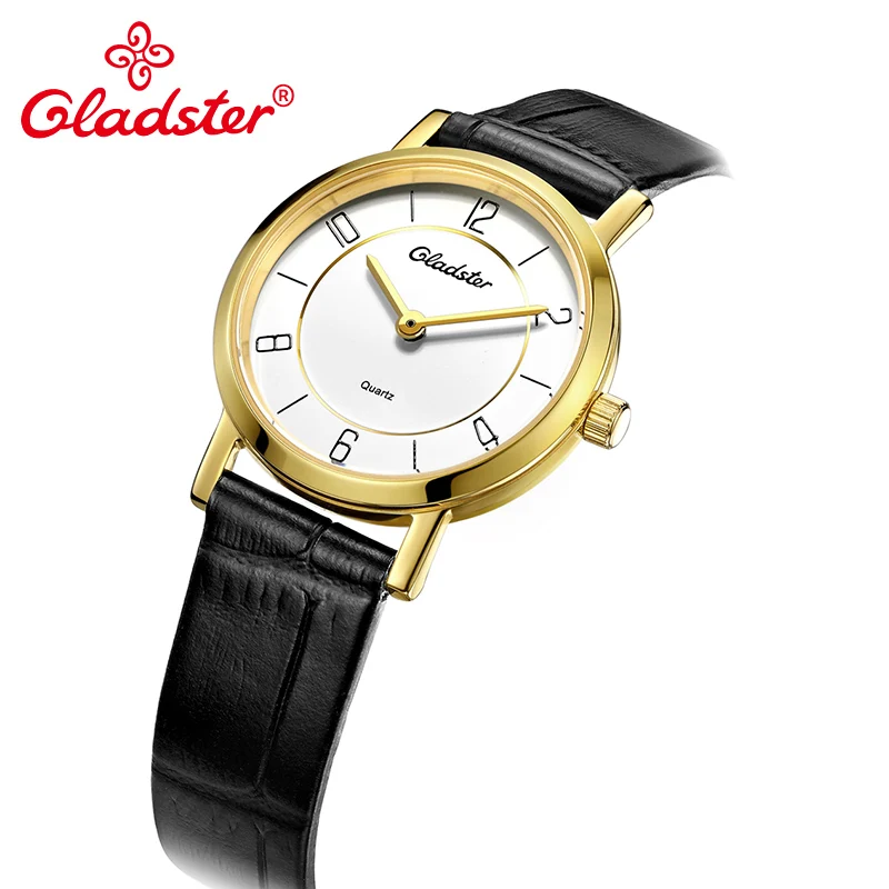 Женские наручные часы Gladster модные японские кварцевые MIYOTA из натуральной кожи