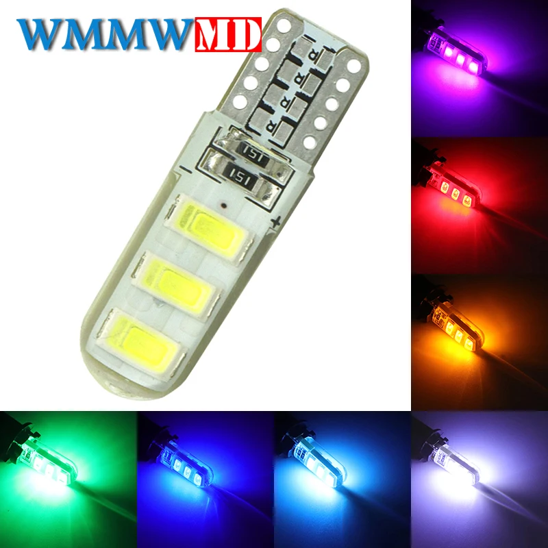 1 шт. Новое поступление T10 192 W5W 6 SMD 5630 5730 светодиодный силикагель