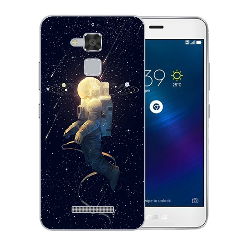 High Quality 5.2 inch for ASUS Zenfone 3 Max ZC520TL Space World Pattern Soft Silicone Phone Case Clear Matte Full Protect Shell |