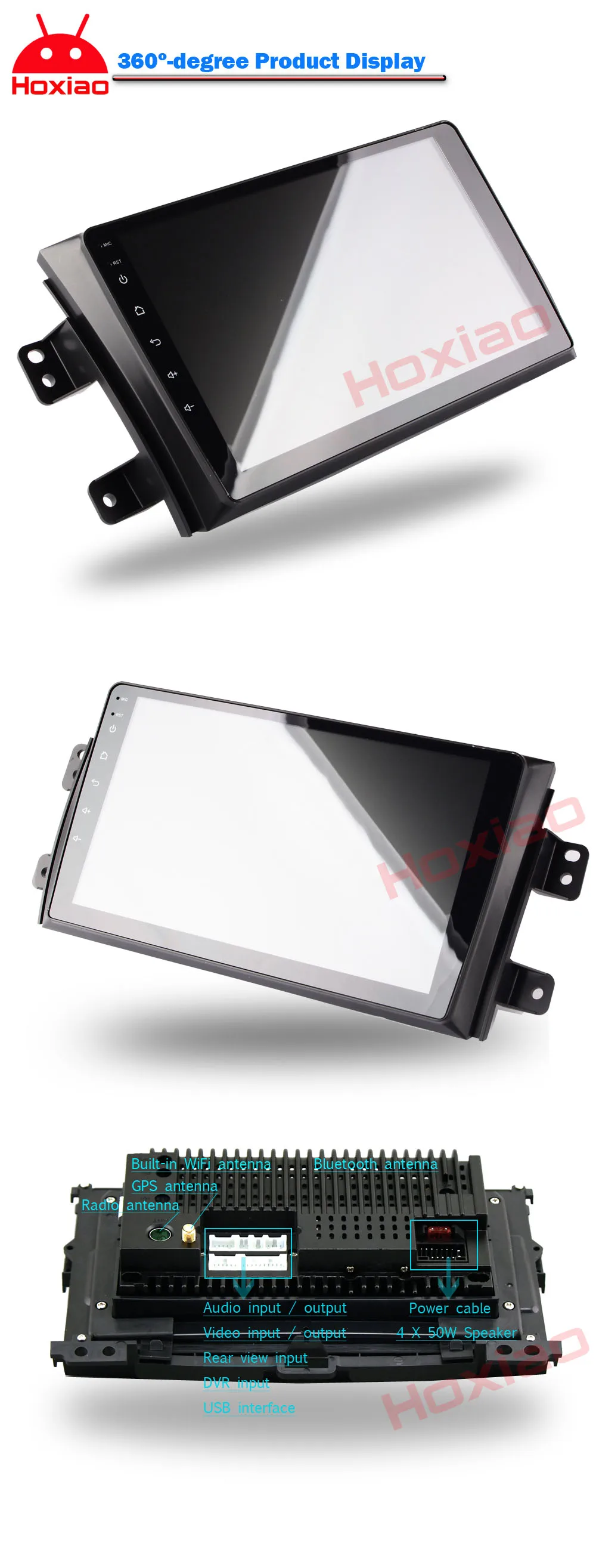 2 DIN Автомобильный Android Радио мультимедийный плеер для Suzuki SX4 2006-2013 четырехъядерный " 1024*600 Bluetooth 2 Din автомобильный DVD gps навигация