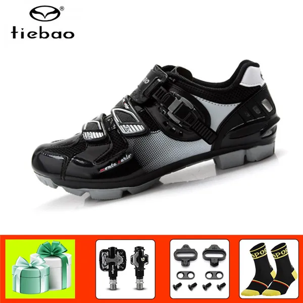 pedals for 1303 B Tiebao велосипедная обувь mtb sapatilha ciclismo SPD педали для езды на велосипеде самофиксирующаяся дышащая обувь chaussures vtt homme - Цвет: pedals for 1303 B