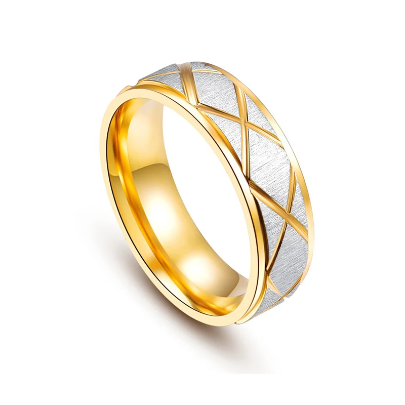 Мужские кольца с ромб спортивные серебристого цвета из нержавеющей стали