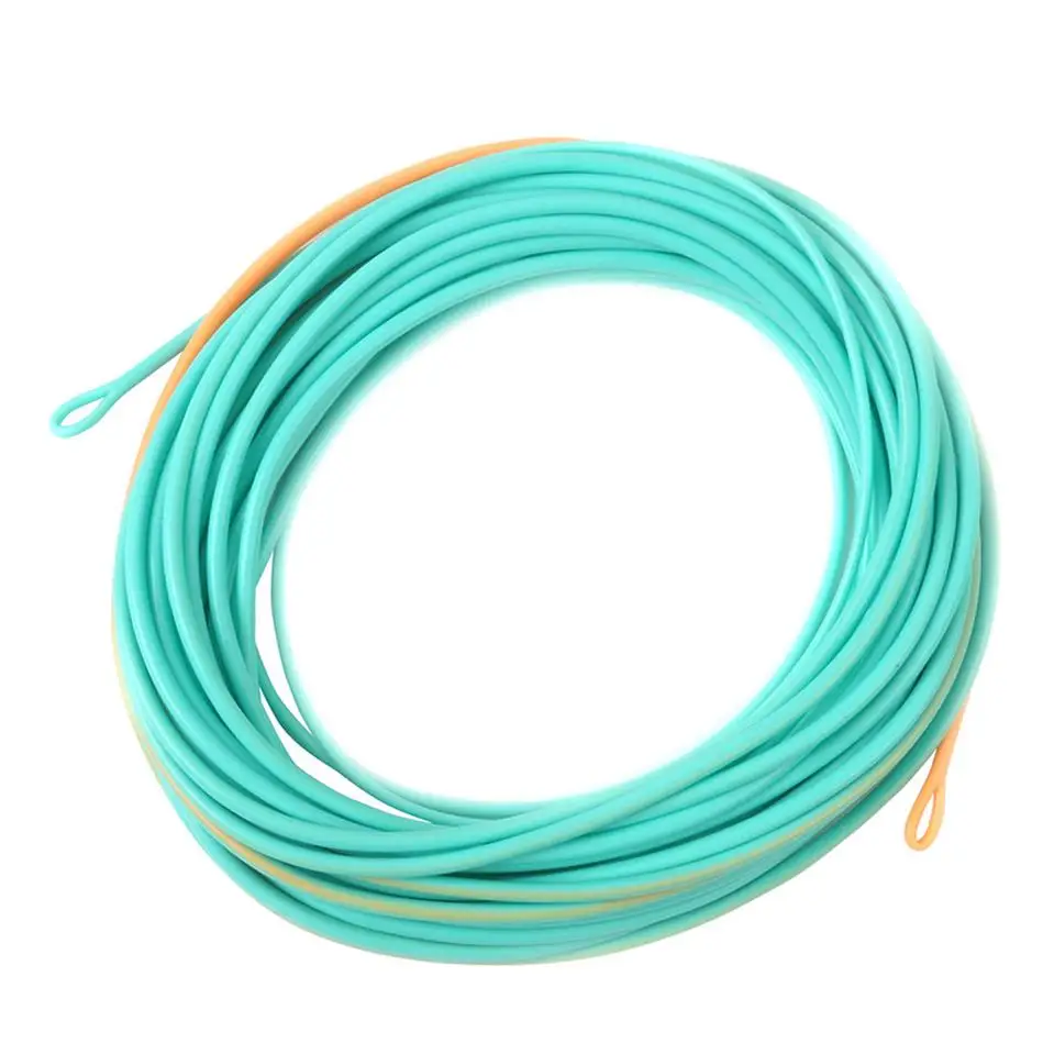 Teal Orange Maximumcatch Съемная головка 17-25фт 200-650гр Летающая линия с 2 сварными петлями двойная цветная плавающая Летающая линия - Цвет: Teal Orange