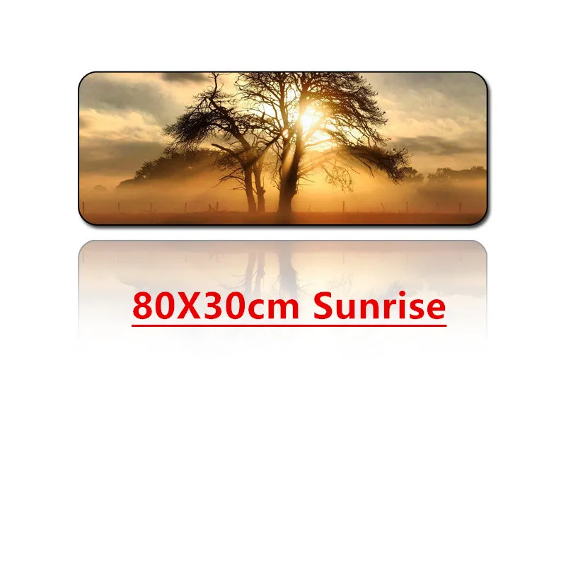 FFFAS 80X30 см природа sunrise коврик для мыши большой ноутбук компьютер ПК клавиатура и коврик для мыши лазерная печать Высокая эффективность противоскользящая