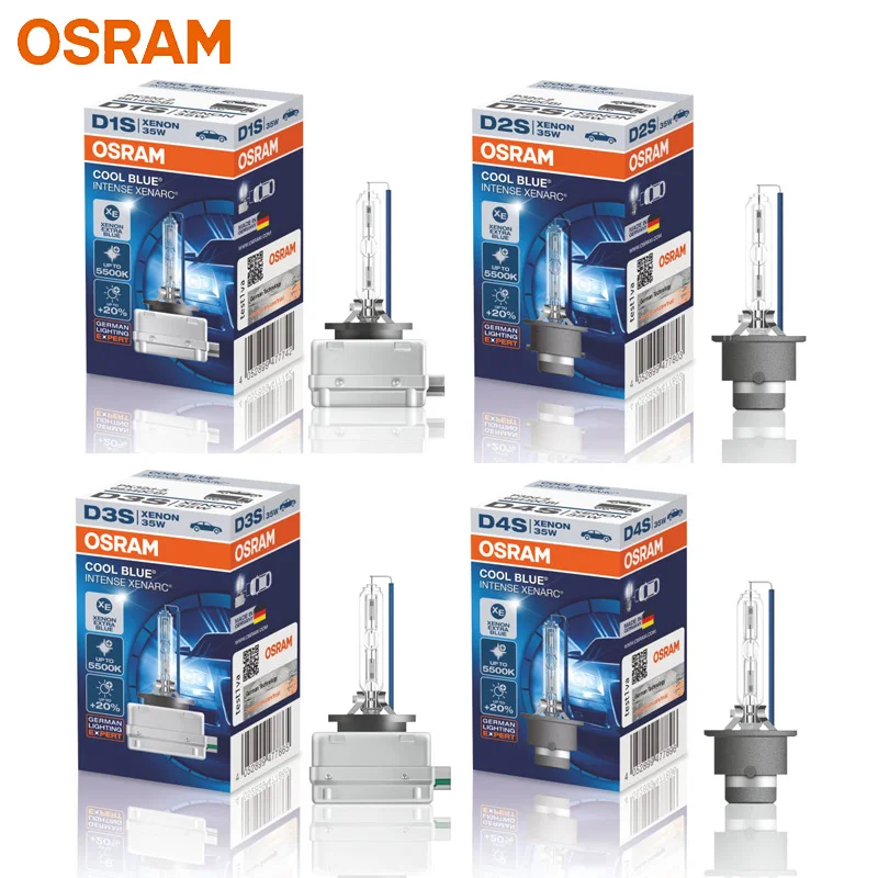 OSRAM Xenon HID D1S D2S D3S D4S 66140CBI 66240CBI 66340CBI 66440CBI холодный синий 5500K Автомобильная фара авто стильная лампа CBI(один